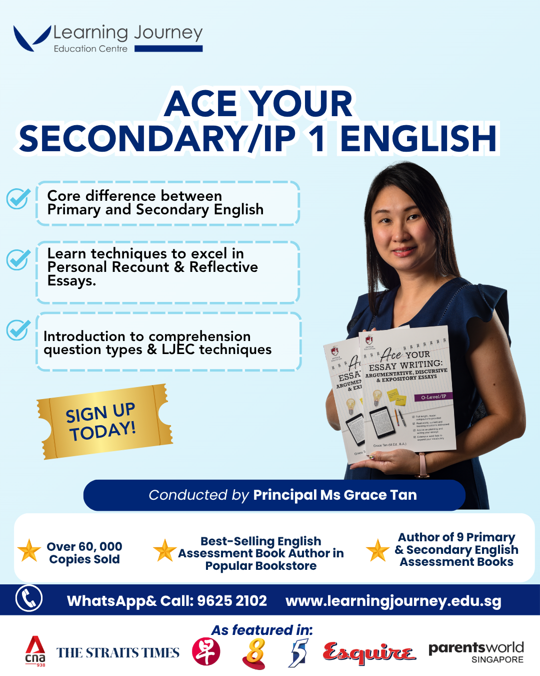 For Public Sign up: Introduction to Secondary 1 English (for parents + P6 students going to Secondary 1 in 2026)