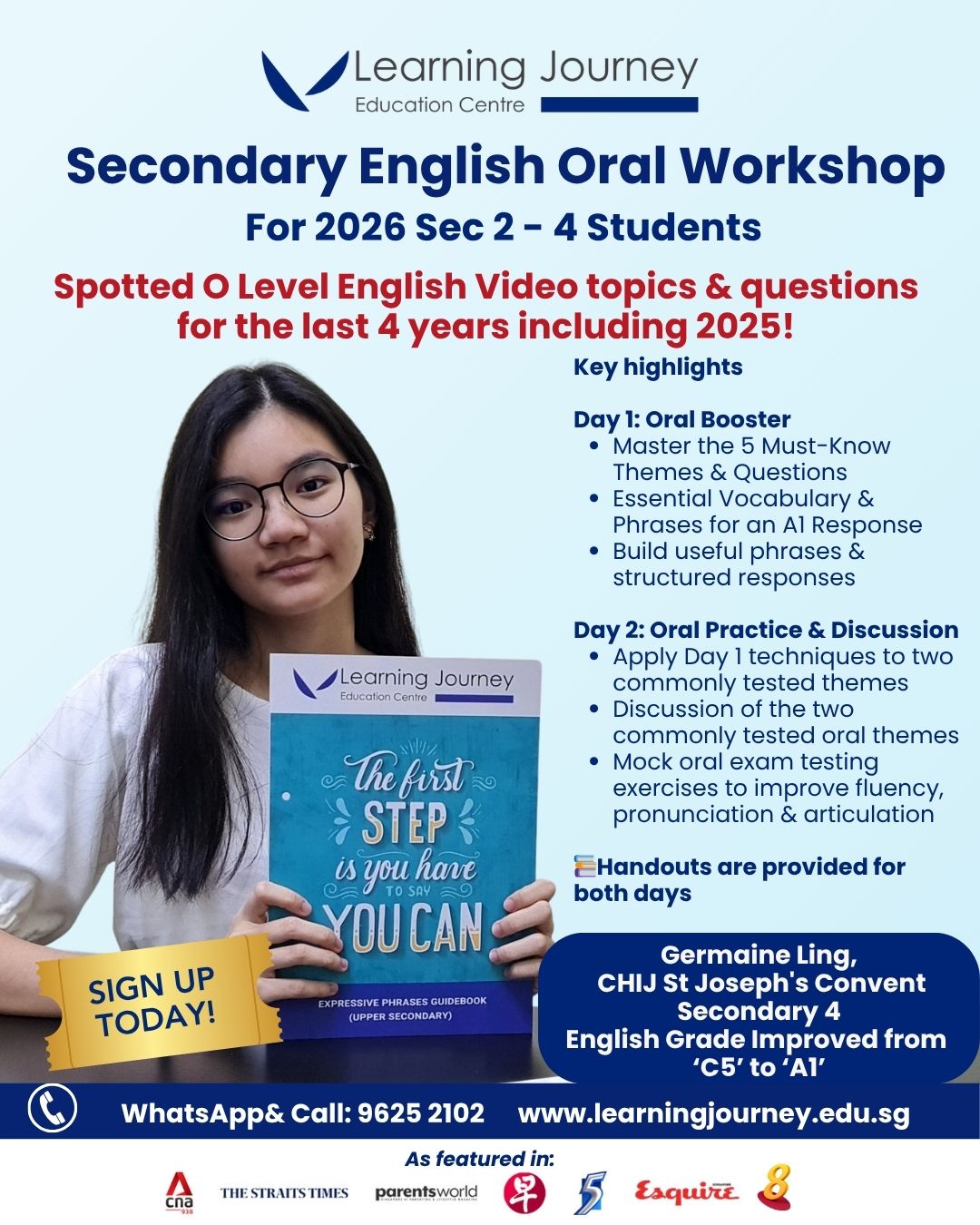O-Level English Oral Workshop for 2025 Sec 1โ3 Students