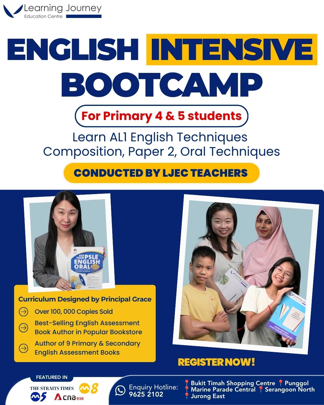 Primary English Intensive Bootcamps for P4–P5 Students