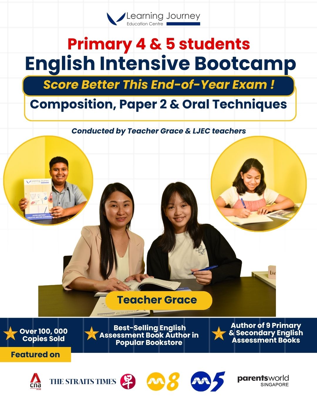 Teacher Grace’s English Exam Prep Bootcamp – P4 & P5 students
